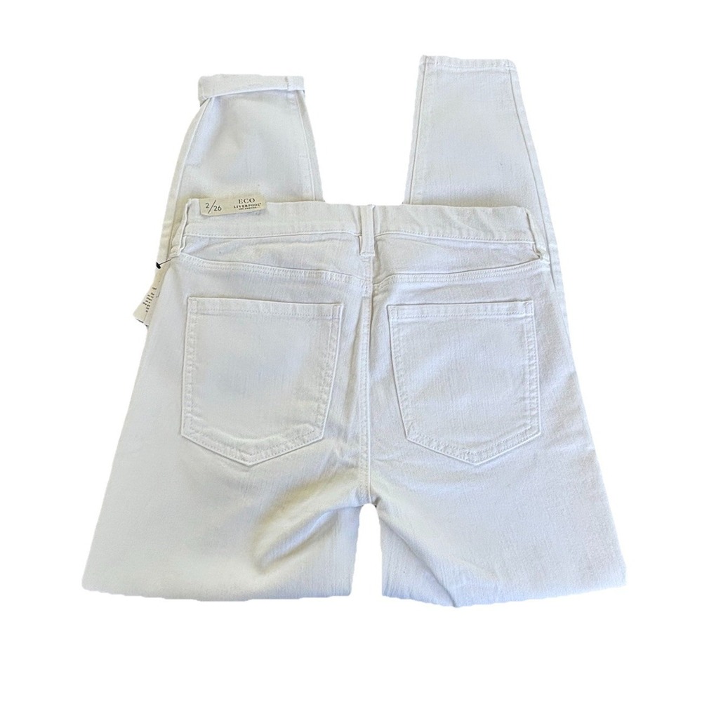 Liverpool Los Angeles Gia Glider Ankle Skinny Jeans Women's Size 2 White New NWT - Picture 5 of 12